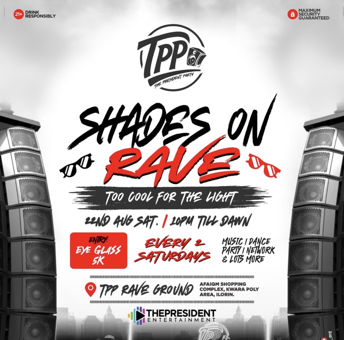 SHADES ON RAVE